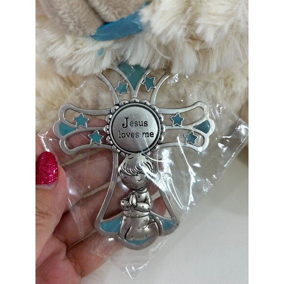 Ganz Serenity Lamb Praying Plush Toy Stuffed Animal Baby Boy Religious 12.5" - Picture 4 of 17